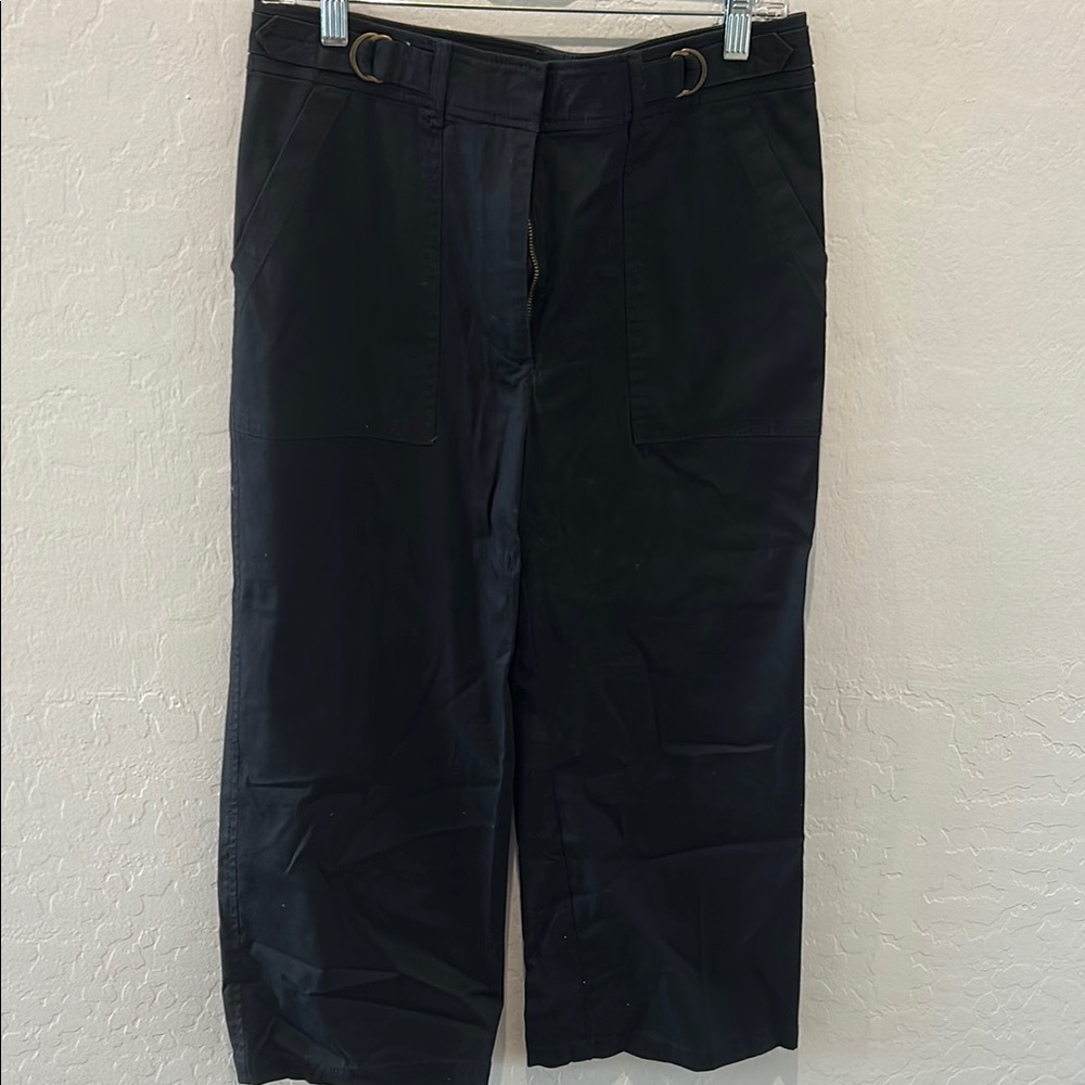 White House Black Market Black Cargo Pants Straight Leg